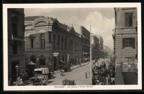 AK Palermo, Via Roma e Teatro Biondo
