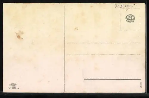 AK Hospiz am Rollepass, Ansicht gegen Cima dei Burdoni, Vezzana und Cimon della Pala