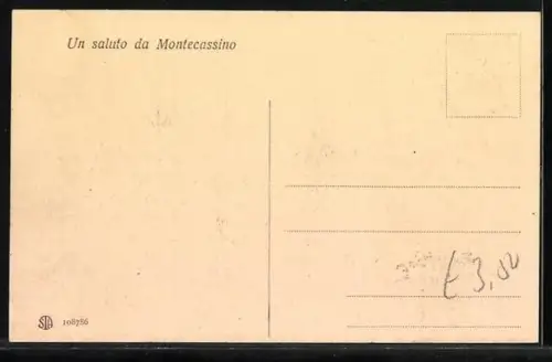 AK Montecassino, Montecassino dall`aeroplano