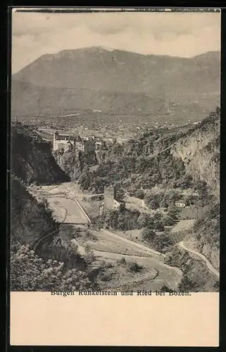 AK Ried bei Bozen, Burgen Ried und Runkelstein
