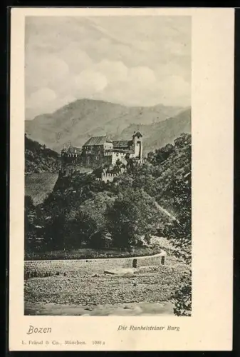 AK Bozen, Blick auf die Runkelsteiner Burg