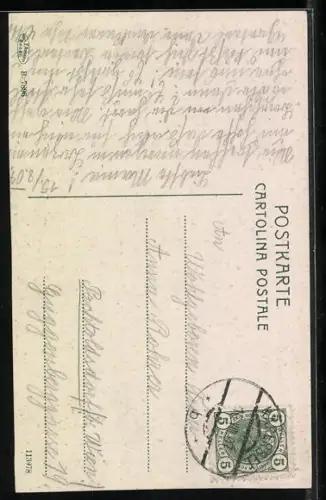 AK Falzarego-Pass, Obelisk mit Sasso di Stria