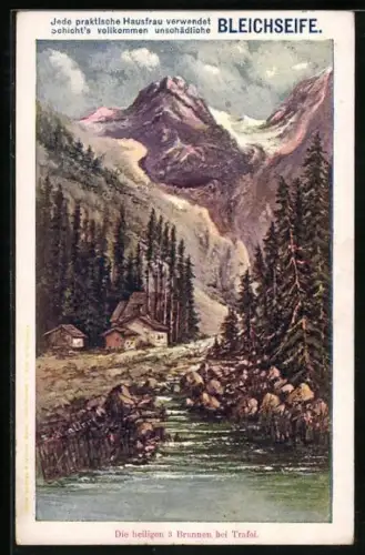 AK Trafoi, Blick auf die Heiligen drei Brunnen