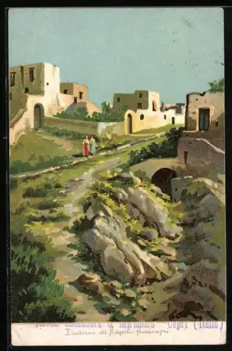 Künstler-AK Anacapri, Panorama, Dintorni di Napoli