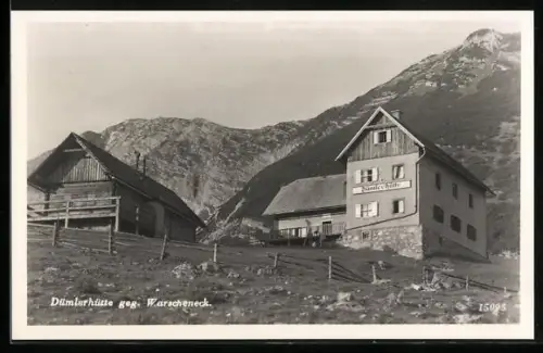 AK Dümlerhütte, Berghütte gegen Warscheneck