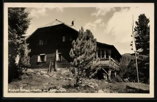 AK Rudolf Schober Hütte, Berghütte mit Süssleiteck, Niedere Tauern