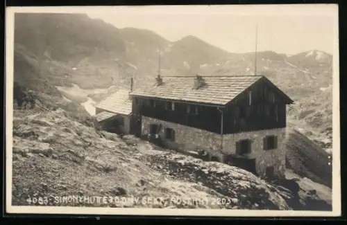 AK Simonyhütte, Gebäudeansicht