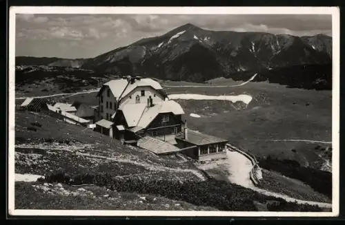 AK Ottohaus, Berghütte mit Schneeberg, Inh. Camillo Kronich