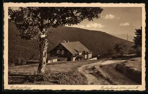 AK Eulenbaude, Berghütte im Eulengebirge