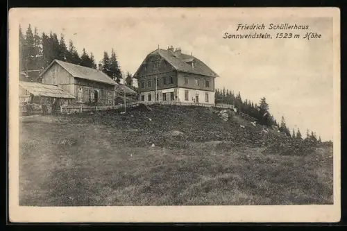AK Friedrich Schüllerhaus, Berghütte am Sonnwendstein