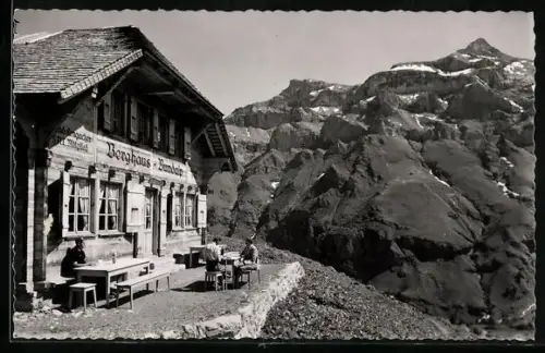 AK Berghaus Bundalp, Berghütte mit Zahm und Wild Andrist, Bes. Fam. Alfr. Lengacher