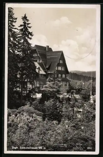 AK Zackelfallbaude im Riesengebirge