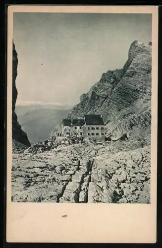 AK Riemannhaus an der Ramseiderscharte im Steinernen Meer