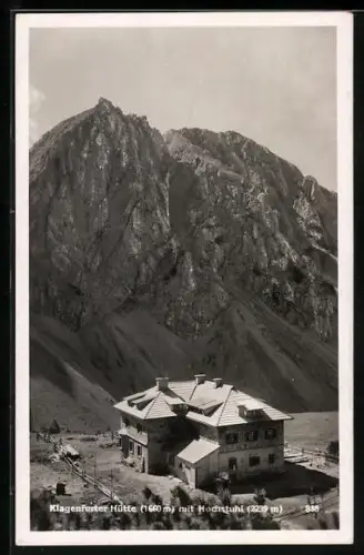 AK Klagenfurter Hütte mit Hochstuhl