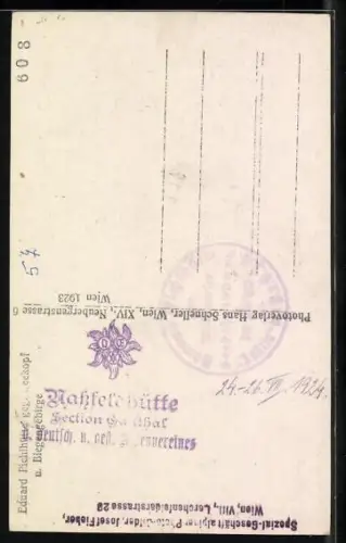 AK Eduard Pichlhütte gegen Seekopf und Biegengebirge