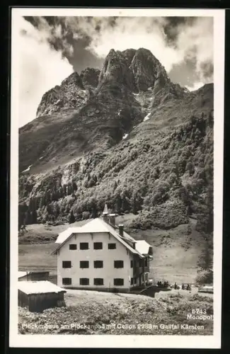 AK Plöckenhaus /Mauthen, Bergpanorama im Sonnenschein