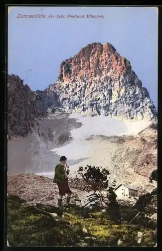 AK Lamsenhütte der Sektion Oberland München