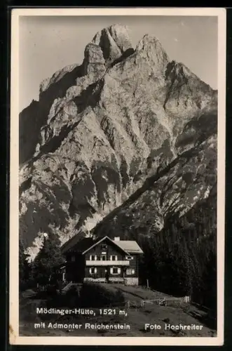 AK Mödlinger-Hütte mit Admonter Reichenstein