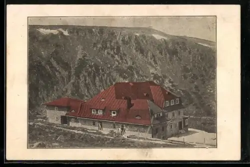 AK Neue Hampelbaude im Riesengebirge