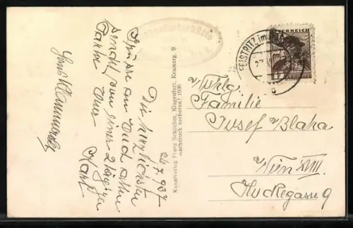 AK Klagenfurter Hütte mit Kossiak