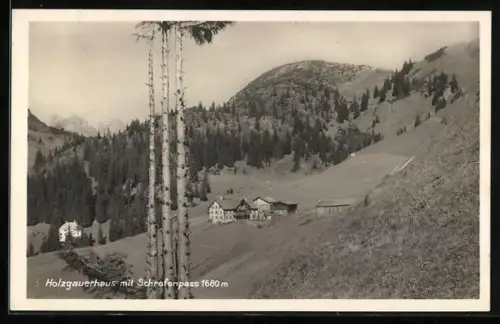 AK Holzgauerhaus mit Schrofenpass