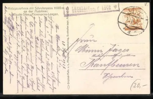 AK Holzgauerhaus mit Schrofenpass