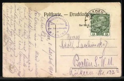 AK Anningerhaus, Buchtbrunnen, Husarentempel in Mödling