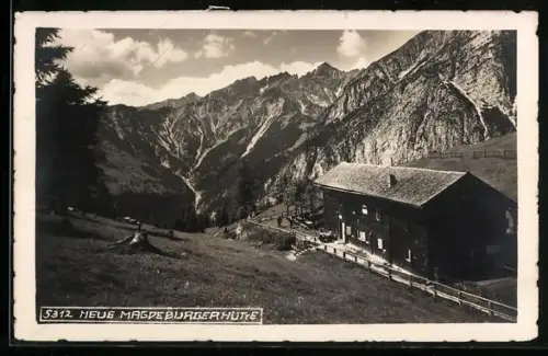 AK Neue Magdeburgerhütte mit Panorama