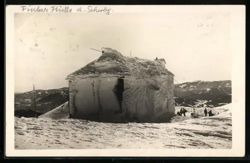 AK Fischer-Hütte am Schneeberg d. Oesterr. Touristenklub Zentrale Wien