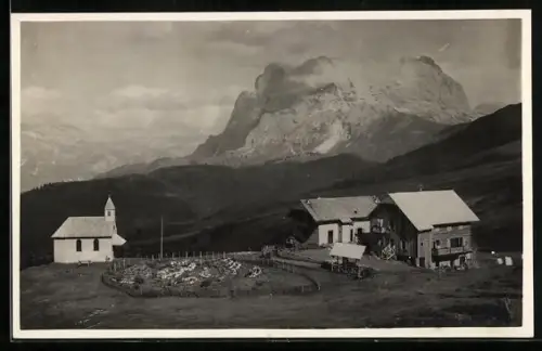 AK Rif. Alpi Siusi, Veduta verso Sassolungo