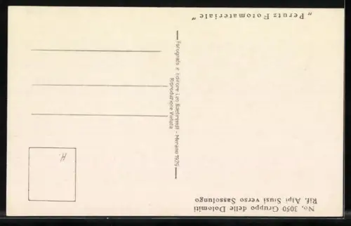 AK Rif. Alpi Siusi, Veduta verso Sassolungo