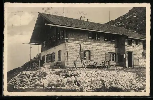 AK Zeppezauerhaus am Untersberg, Berghütte d. D. Ö. A. V. Sektion Salzburg