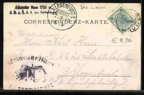 AK Admonter Haus am Natterriegel