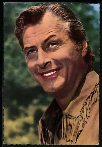 AK Schauspieler Lex Barker in dem Film Winnetou, Teil 2