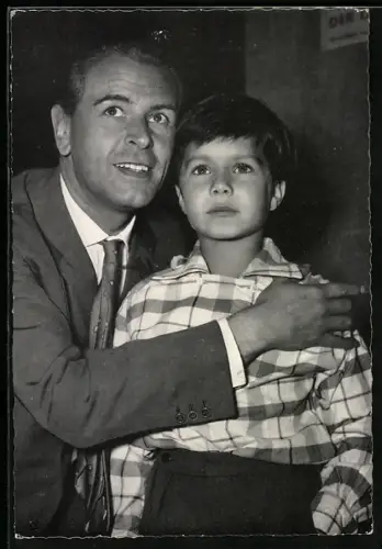 AK Schauspieler O.W. Fischer und Schauspieler Oliver Grimm