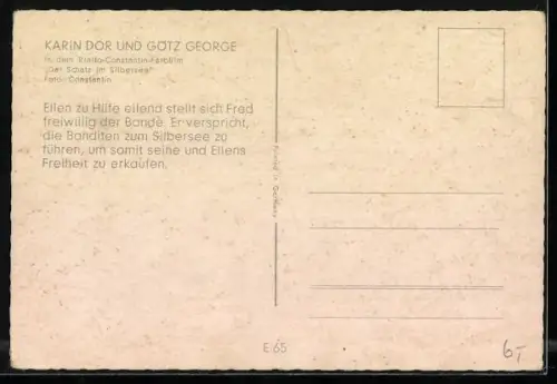 AK Karl May, Der Schatz im Silbersee, Götz George und Karin Dor