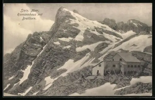 AK Riemannhaus, Berghütte mit Umgebung