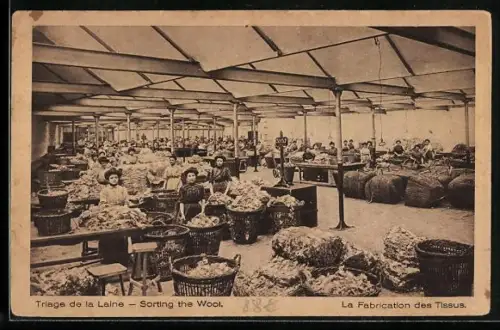 AK Triage de le Laine, La Fabrication des Tissus