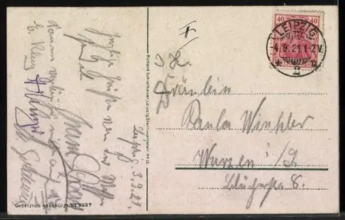 AK Leipzig, Wohnungsnot zur Messe, Humor