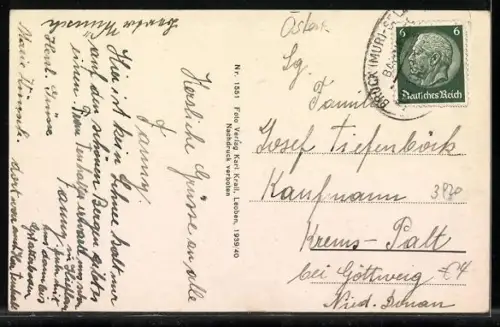 AK Donawitz, Ortsansicht mit Fabriken und Bahnschienen