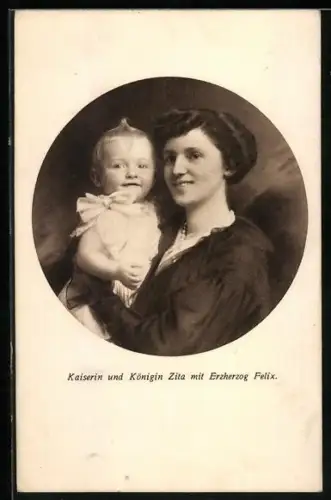 AK Kaiserin Zita und Erzherzog Felix