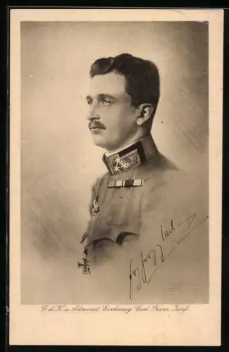 AK Portrait von Kaiser Karl I. von Österreich