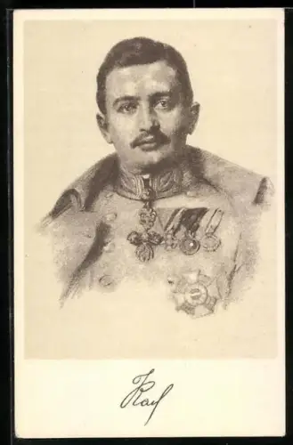 AK Kaiser Karl I. von Österreich mit Orden