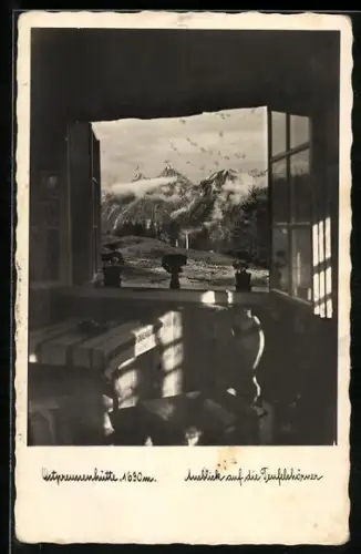 AK Ostpreussenhütte, Ausblick auf die Teufelshörner