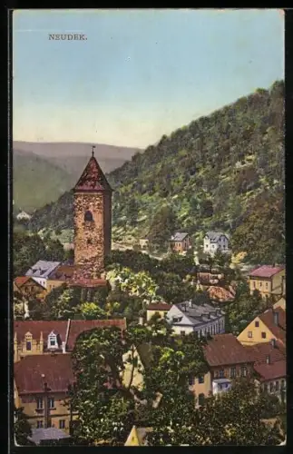 AK Neudek, Blick zur Kirche