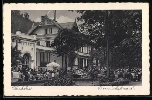 AK Karlsbad, Gasthof Freundschaftssaal