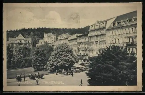 AK Marienbad, Hotel Klinger in der Stefanstrasse