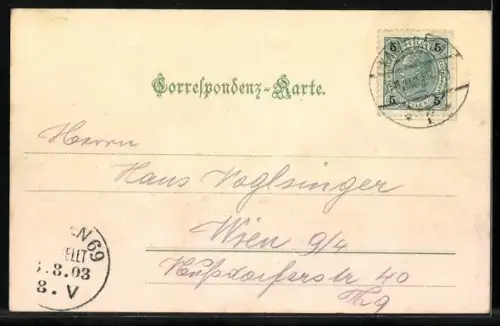 AK Karlsbad, Kaiserstrasse mit Hotel Paradies