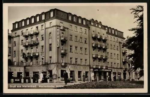 AK Marienbad, Hotel Marienbader Mühle, Inh. Gebr. Wilfert