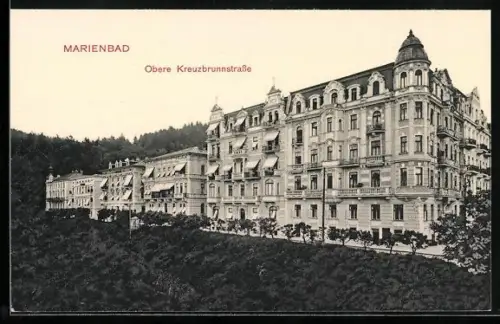 AK Marienbad, Obere Kreuzbrunnenstrasse